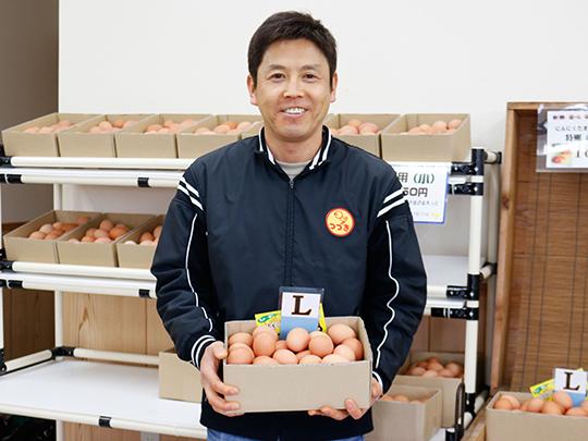 つづき養鶏場のにんにくたまご6個入り