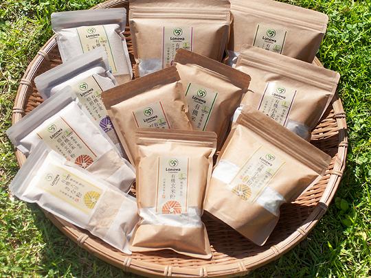 ろのわの有機小麦粉400g（チクゴノイズミ 薄力全粒粉）